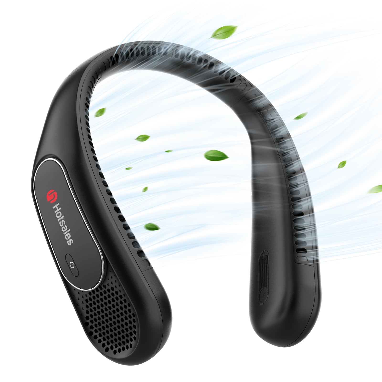 Neck Fan Hands Free Bladeless Neck Fans Portable Rechargeable 6000 mAh Battery Operated Wearable Personal Fan Cooling Neck Fan 3 Speeds USB Fan Gifts for Men Women Travel Outdoor